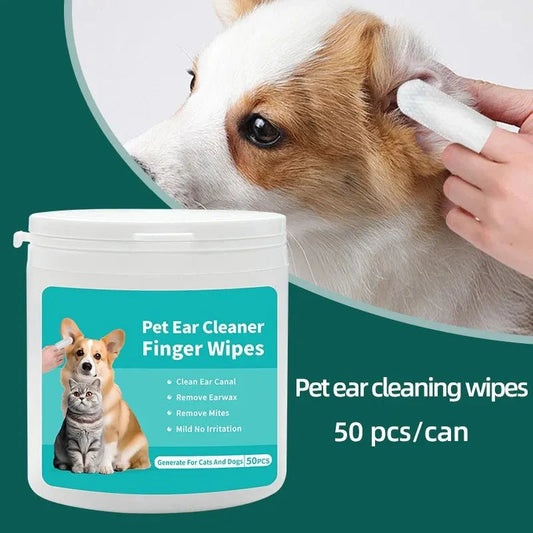 Pet Ear Cleaning Wipes for Dogs and Cats