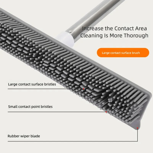 Pet Hair Removal Broom for Carpets and Floors