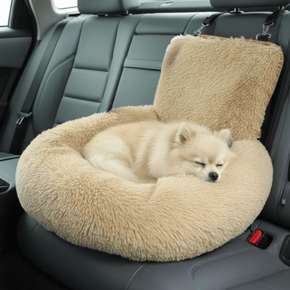 Luxurious Elevated Dog Car Seat Bed