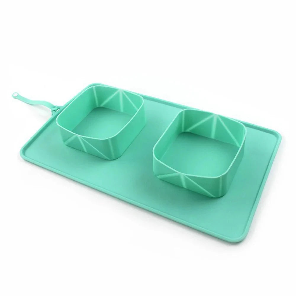 Foldable Silicone Travel Bowl for Dogs and Cats