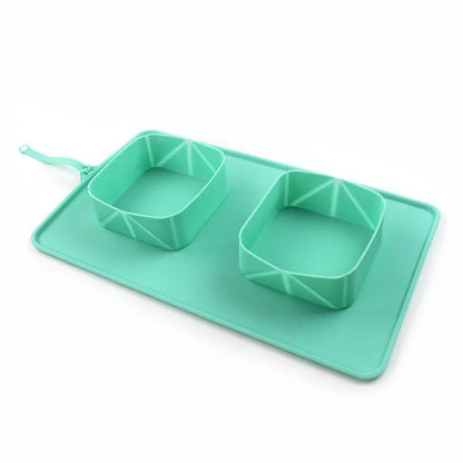 Foldable Silicone Travel Bowl for Dogs and Cats