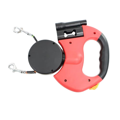 Retractable Dual Dog Leash with LED Lights