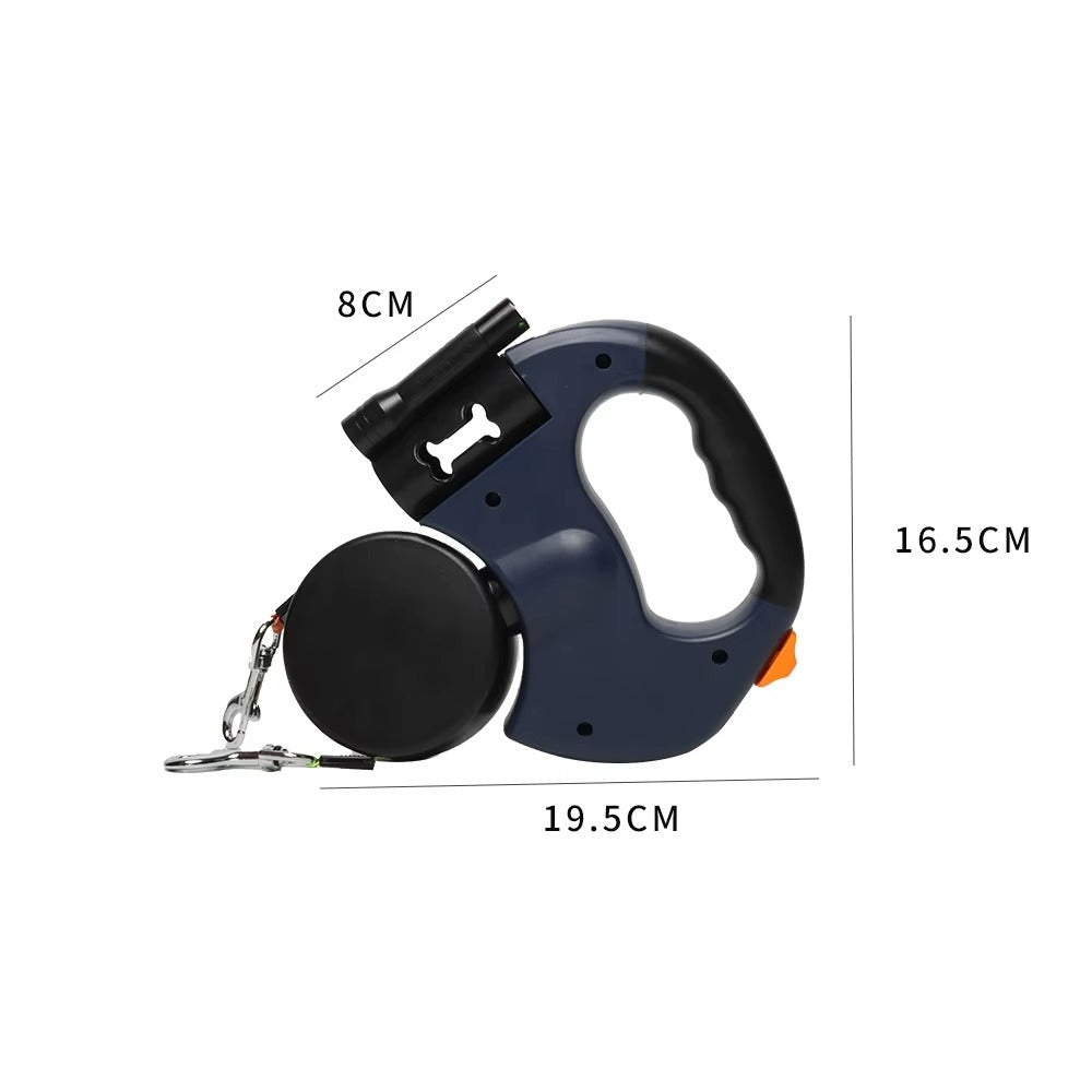 Retractable Dual Dog Leash with LED Lights