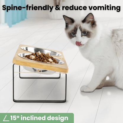 Elevated Double Pet Bowl Stand