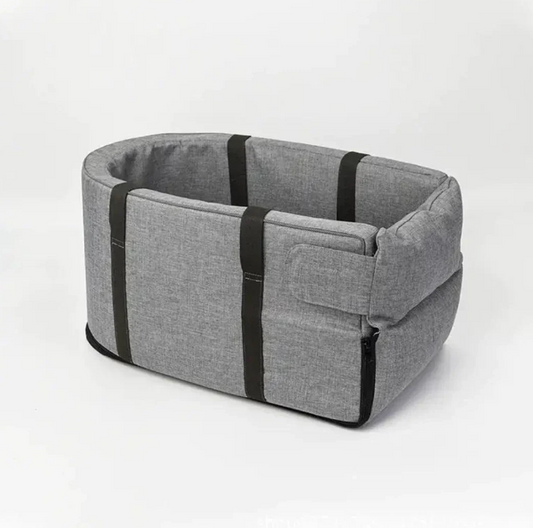 Dog Car Seat with Safety Straps and Comfortable Padding - Universal Fit for All Vehicles, Easy to Clean, Supports Dogs up to 30 lbs 1