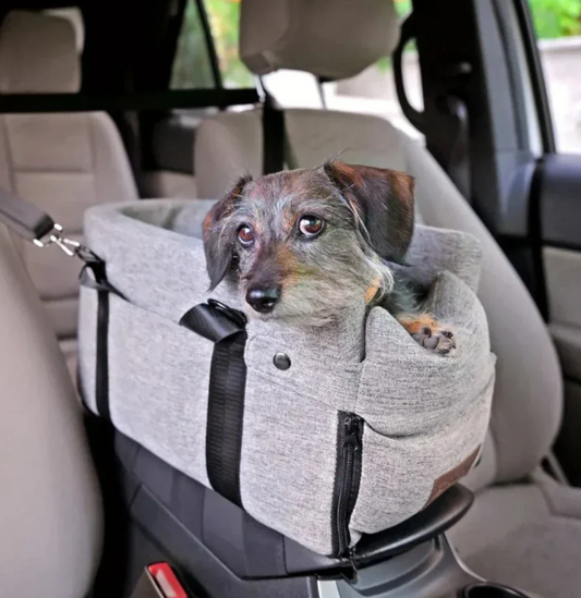Dog Car Seat with Safety Straps and Comfortable Padding - Universal Fit for All Vehicles, Easy to Clean, Supports Dogs up to 30 lbs 3