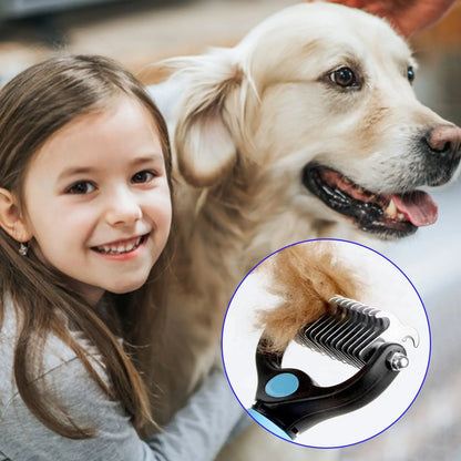 Professional Pet Deshedding Brush for Dogs and Cats