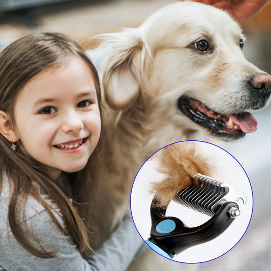 Professional Pet Deshedding Brush for Dogs and Cats