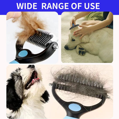 Professional Pet Deshedding Brush for Dogs and Cats