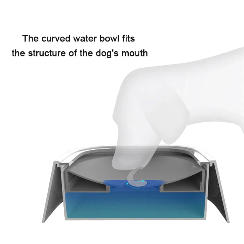 Splash Proof Water Bowl for Dogs No Spill Anti Choke Water Bowl