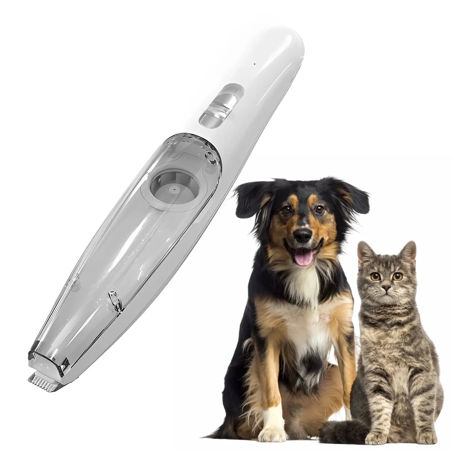 Silent Vacuum Pet Trimmer for Dogs and Cats – Cordless Dog Grooming Clippers with Integrated Vacuum for Stress-Free Grooming 1