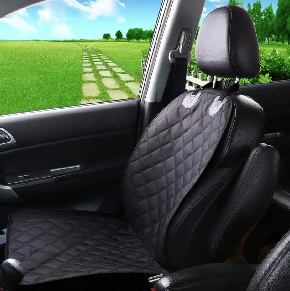 Waterproof Dog Seat Cover - Non-Slip Front Car Seat Protector for Dogs, Scratch-Resistant, Easy Installation, Fits Most Cars 4