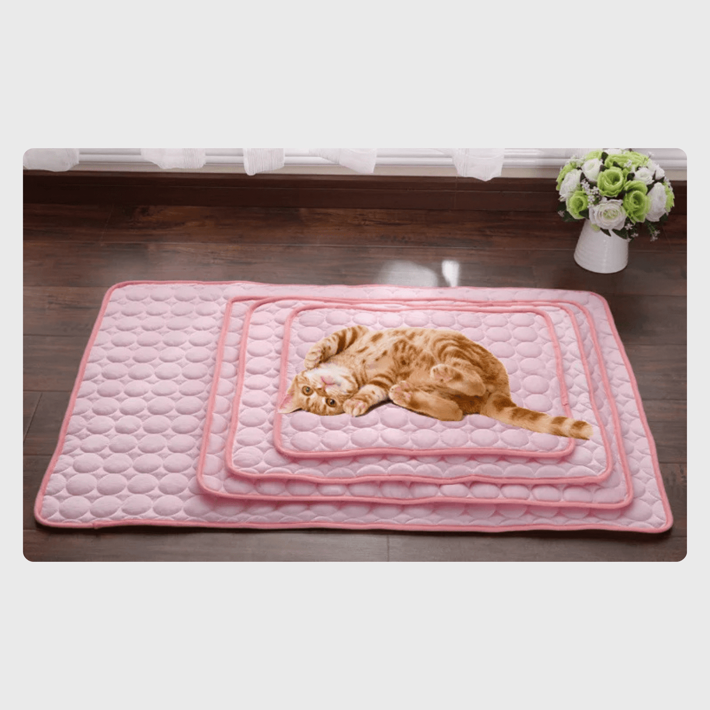 Cooling Ice Silk Pet Mat for Dogs and Cats