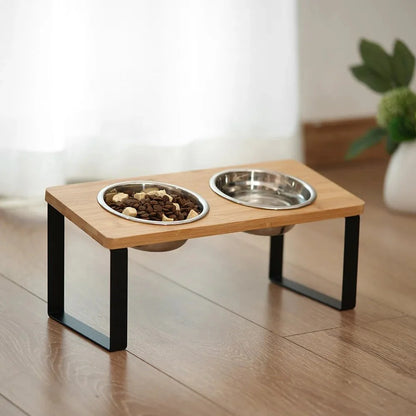 Elevated Double Pet Bowl Stand