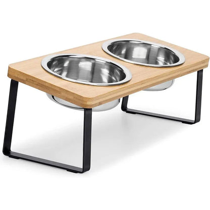 Elevated Double Pet Bowl Stand