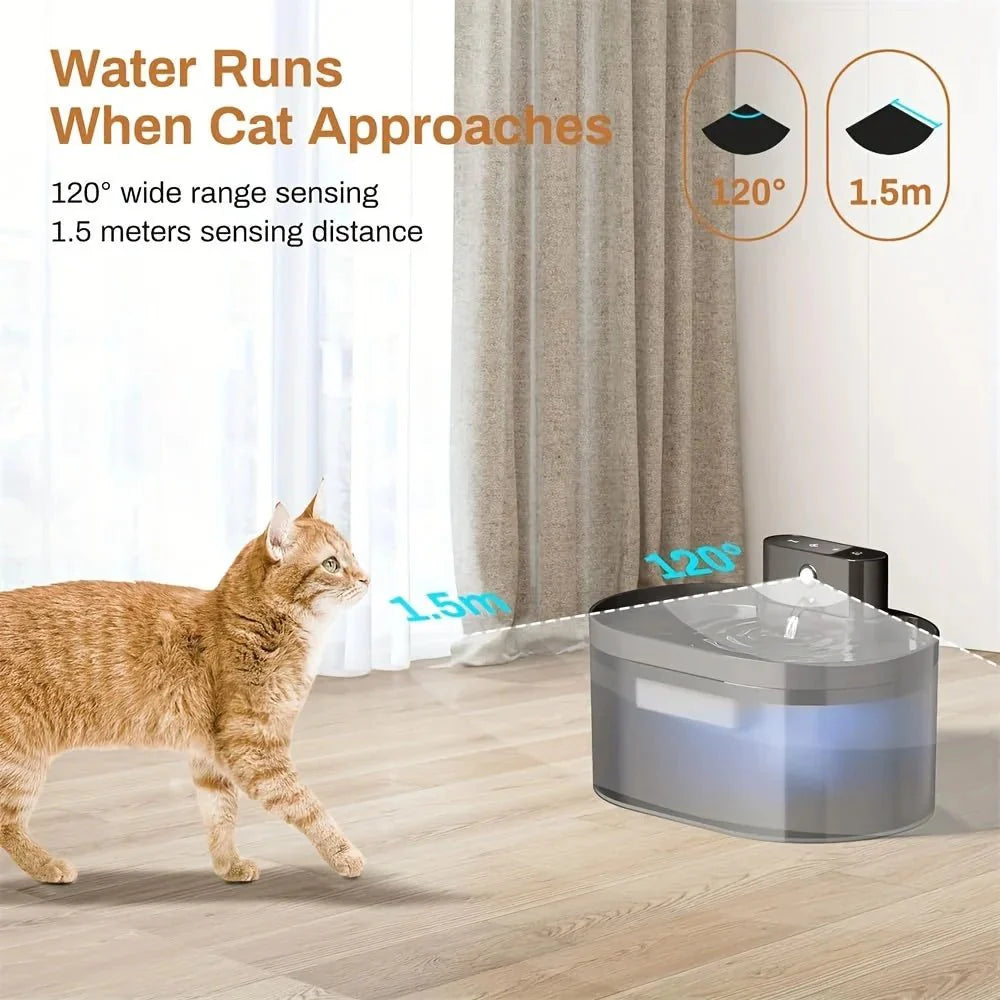 Wireless Automatic Pet Water Fountain 2.2L