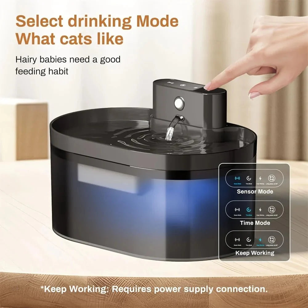 Wireless Automatic Pet Water Fountain 2.2L