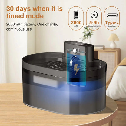 Wireless Automatic Pet Water Fountain 2.2L