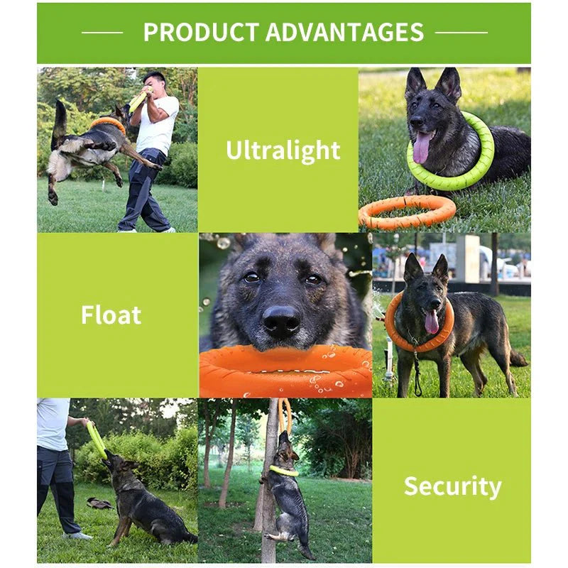 Durable EVA Dog Training Ring Toy