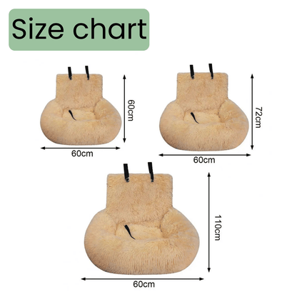 Luxurious Elevated Dog Car Seat Bed