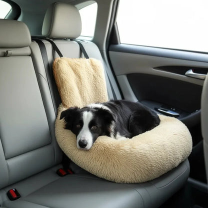 Luxurious Elevated Dog Car Seat Bed
