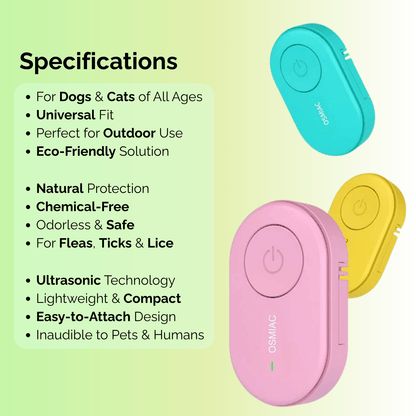 Ultrasonic Tick and Flea Repellent Device