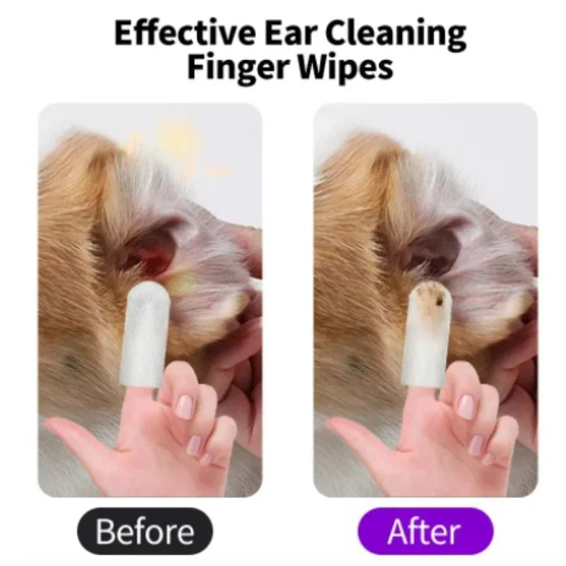 Pet Ear Cleaning Wipes for Dogs and Cats