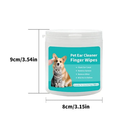 Pet Ear Cleaning Wipes for Dogs and Cats