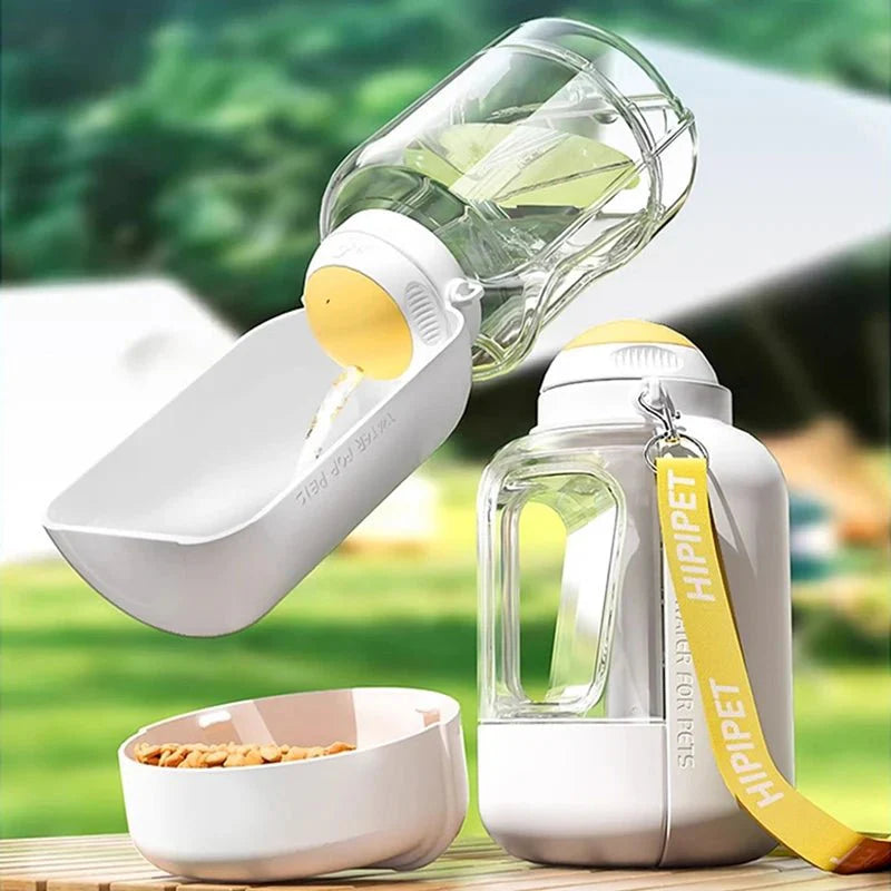 2 in 1 Dog Water and Food Bottle