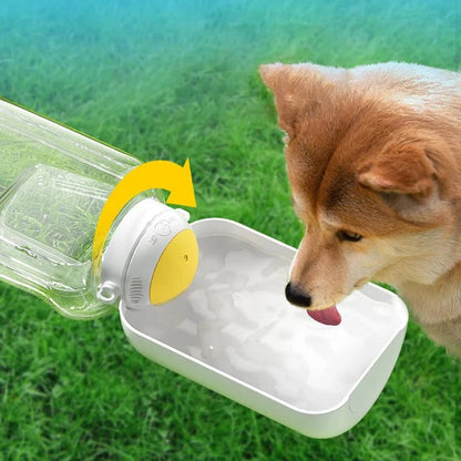 2 in 1 Dog Water and Food Bottle