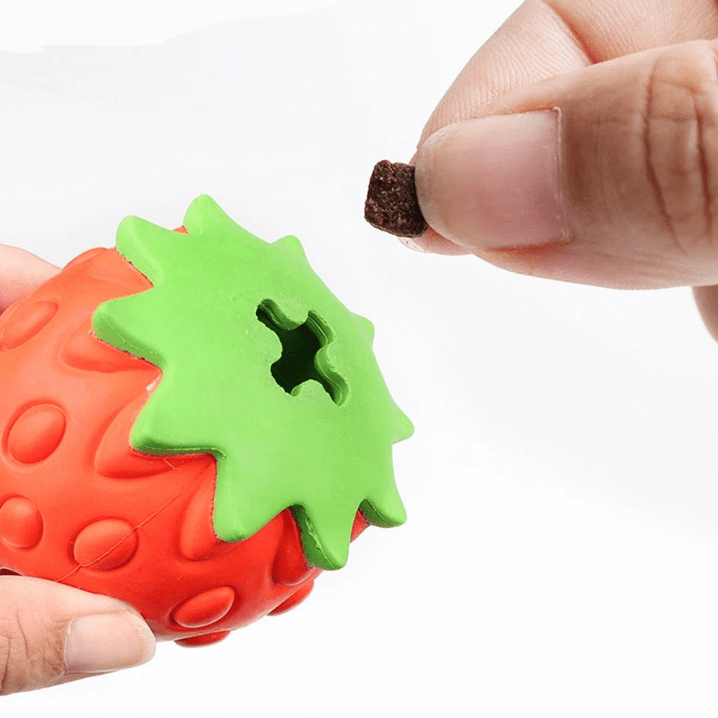 Interactive Strawberry Treat Toy for Dogs