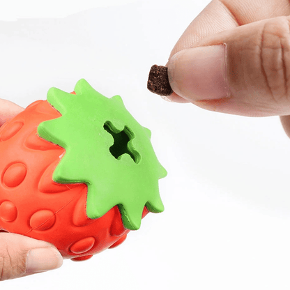 Interactive Strawberry Treat Toy for Dogs