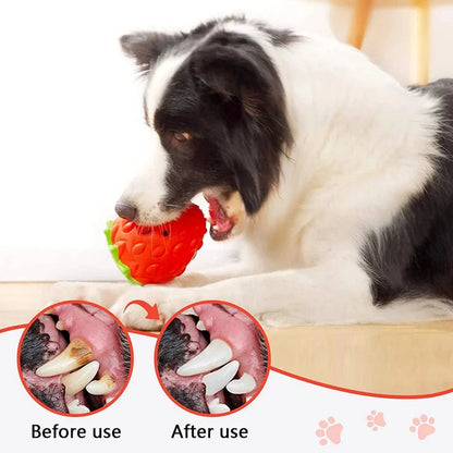 Interactive Strawberry Treat Toy for Dogs