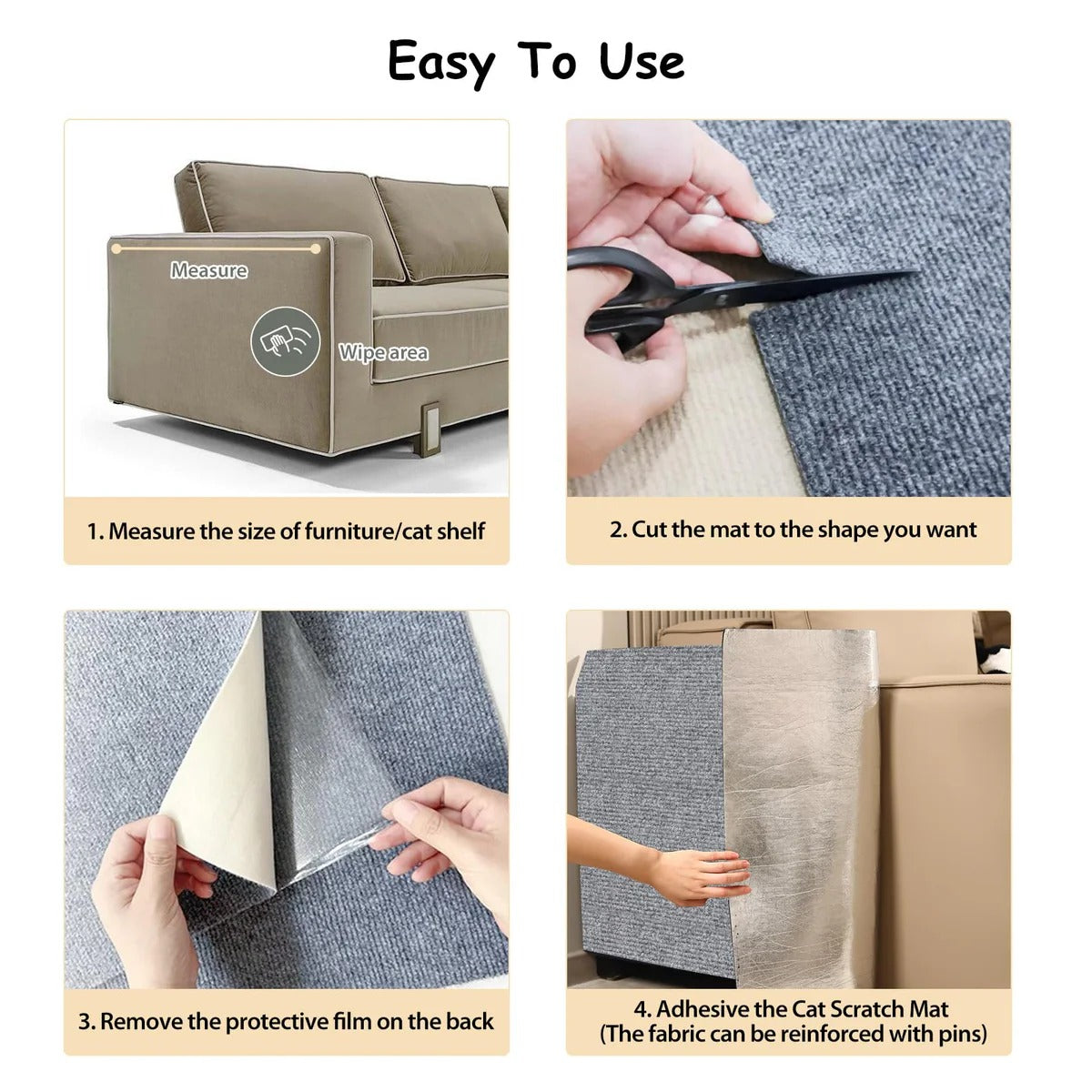 Furniture Protecting Cat Scratch Mat