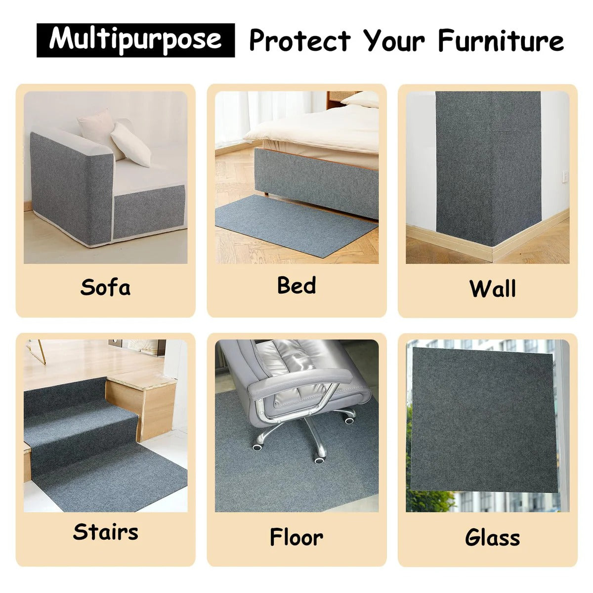 Furniture Protecting Cat Scratch Mat