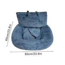 Luxurious Elevated Dog Car Seat Bed