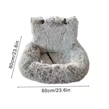 Luxurious Elevated Dog Car Seat Bed