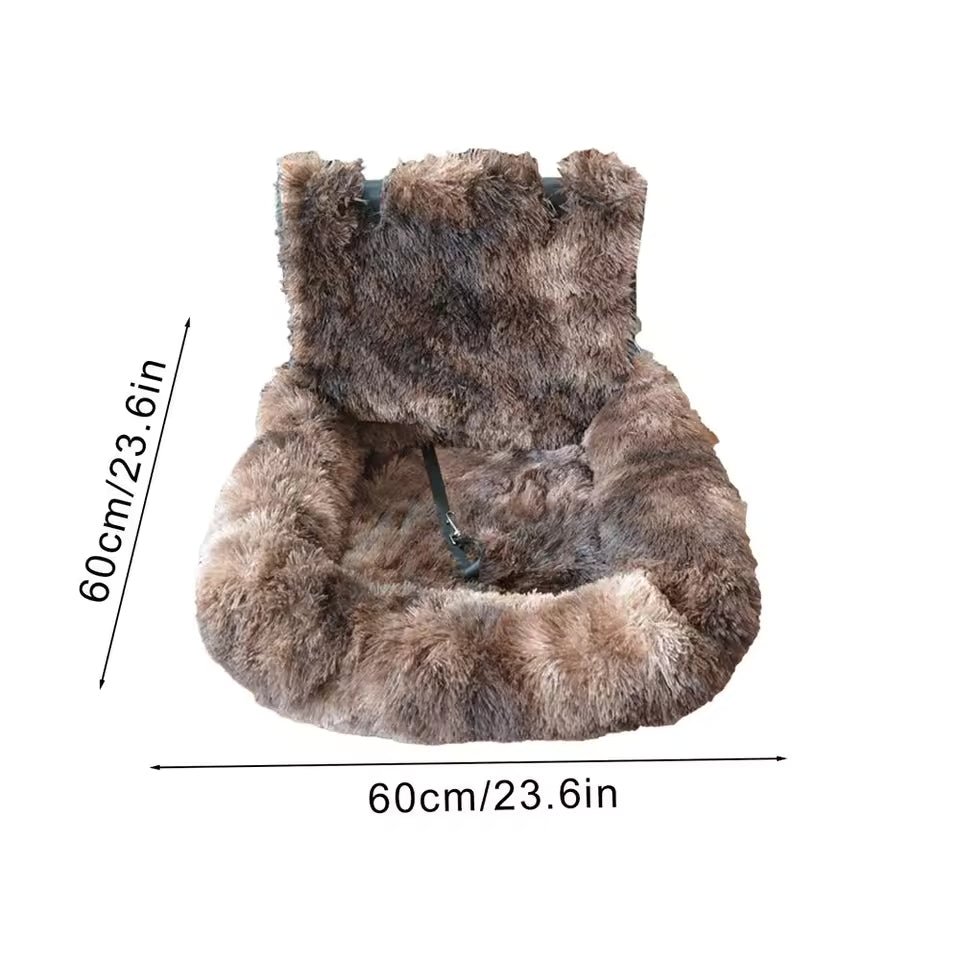 Luxurious Elevated Dog Car Seat Bed