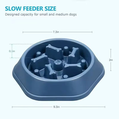 Slow Feeder Dog Bowl for Fast Eaters