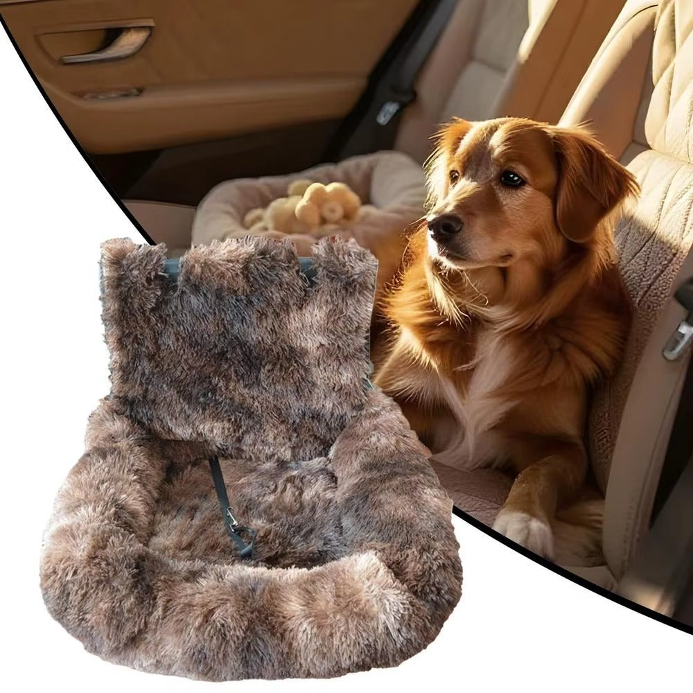 Luxurious Elevated Dog Car Seat Bed
