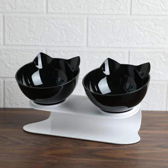 Orthopedic Elevated Cat Bowl for Digestion, Anti Vomiting, and Neck Strain Relief 