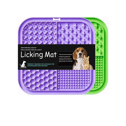 4 in 1 Slow Feeder Lick Mat for Dogs and Cats