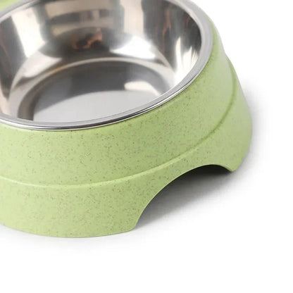 Stainless Steel Double Pet Bowl Set