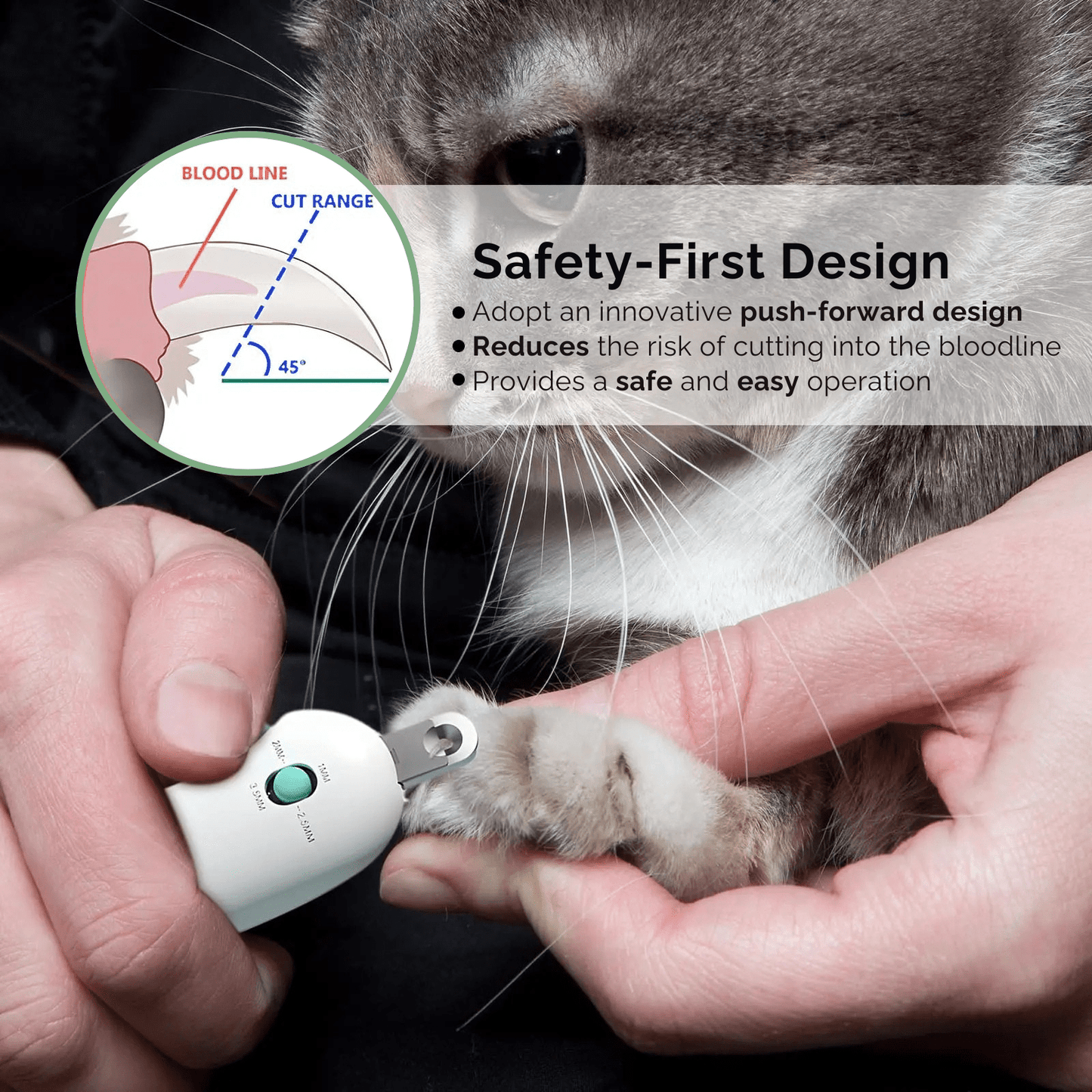 Professional Pet Nail Clipper With Safety Guard