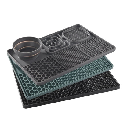 3 in 1 Silicone Slow Feeder Lick Mat for Dogs