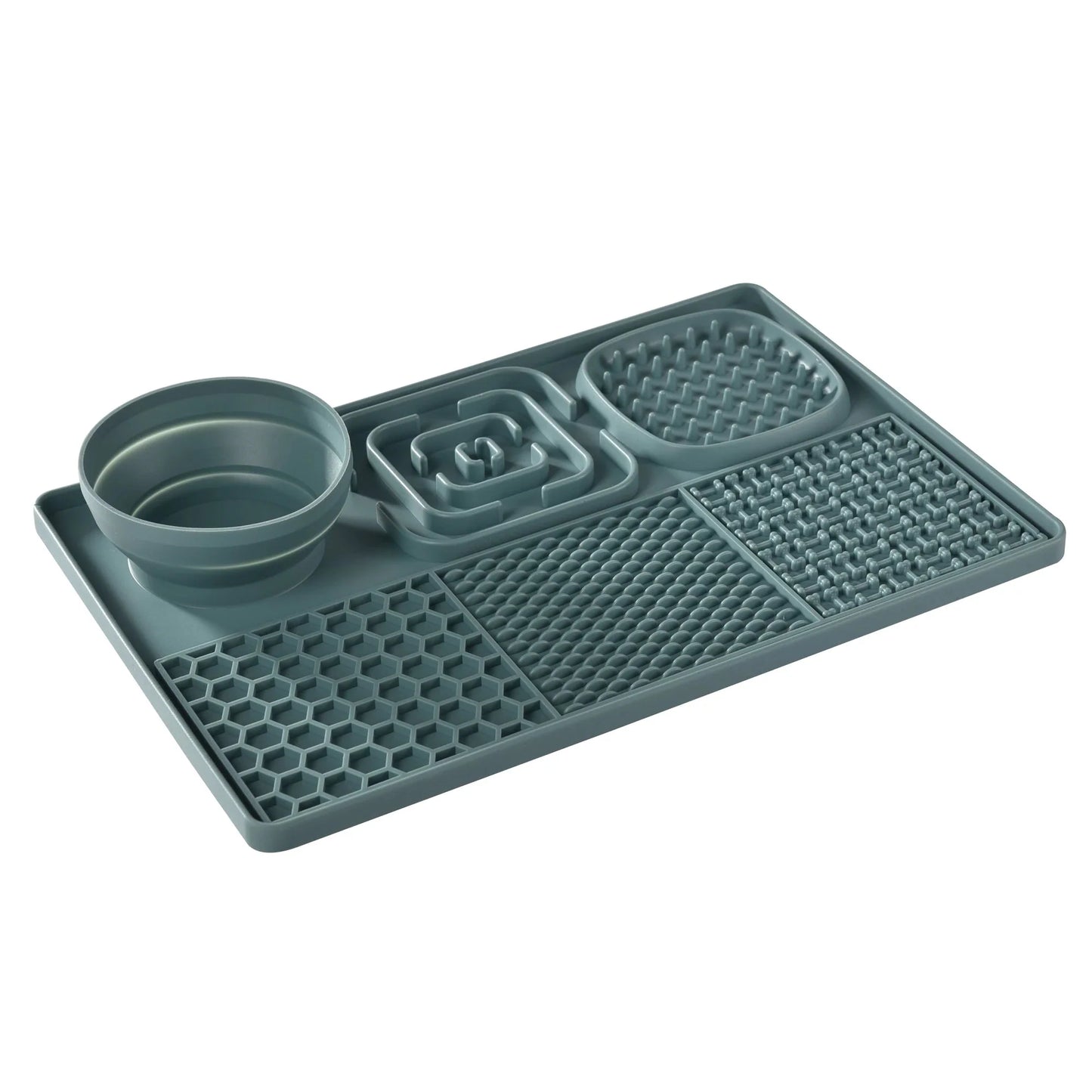 3 in 1 Silicone Slow Feeder Lick Mat for Dogs