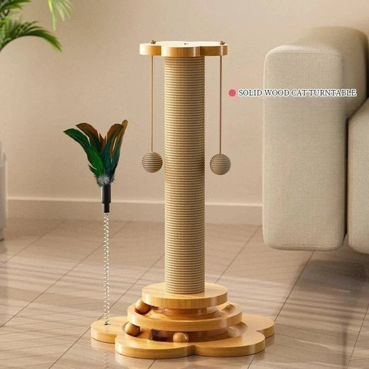 Interactive Sisal Cat Scratching Post