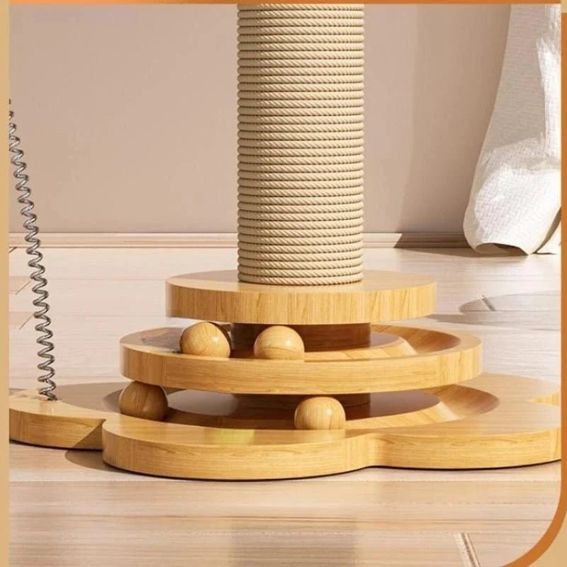 Interactive Sisal Cat Scratching Post