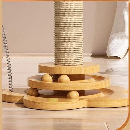 Interactive Sisal Cat Scratching Post