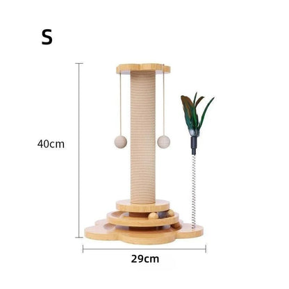 Interactive Sisal Cat Scratching Post